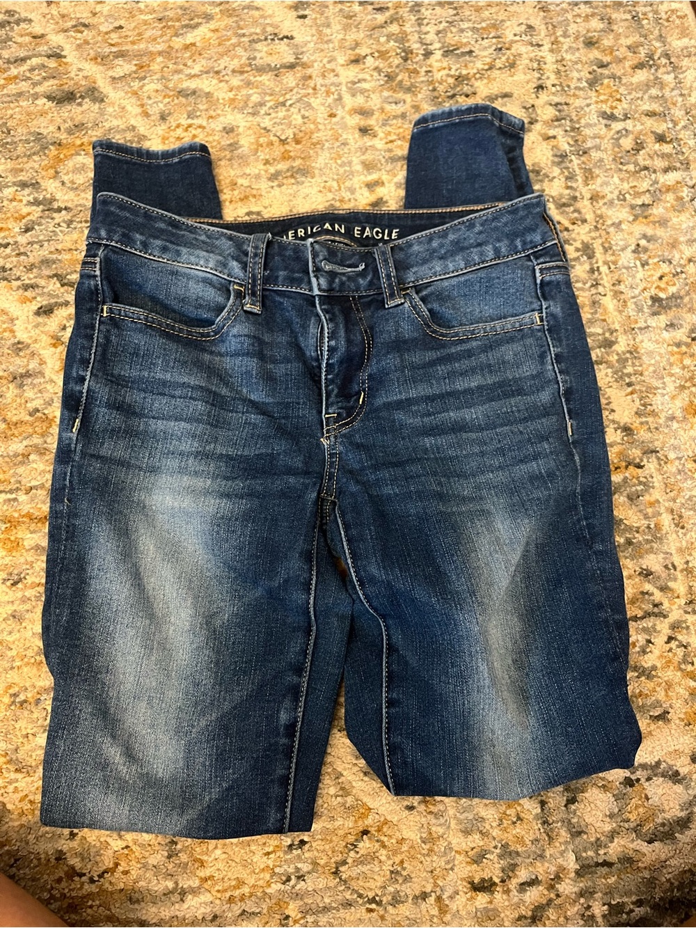 American Eagle Outfitters Dark Blue Womens Skinny Jeans